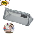 thumbnail image 1 of Under 1$ Dollar Clear Mesh Pencil Case, Large‑Capacity Nylon Pen Bag, Lightweight Portable Storage Pouch for Stationery, Cosmetics ，Travel & Classroom, 1 of 7