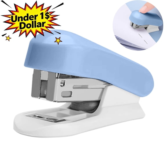 Under 1$ Dollar Labor‑Saving Mini Stapler, Portable Plastic & Metal Stapling Machine Compatible with 26/6 Staples, Dual‑Mode Desktop Stapler for Office, Document Binding & Daily Paper Organization