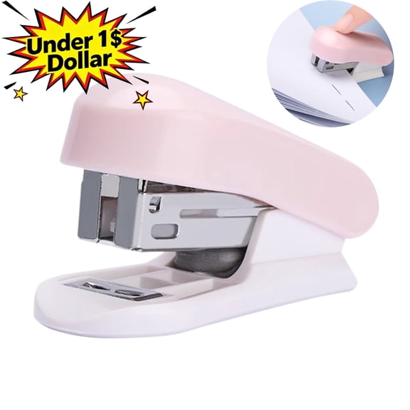 Under 1$ Dollar Labor‑Saving Mini Stapler, Portable Plastic & Metal Stapling Machine Compatible with 26/6 Staples, Dual‑Mode Desktop Stapler for Office, Document Binding & Daily Paper Organization