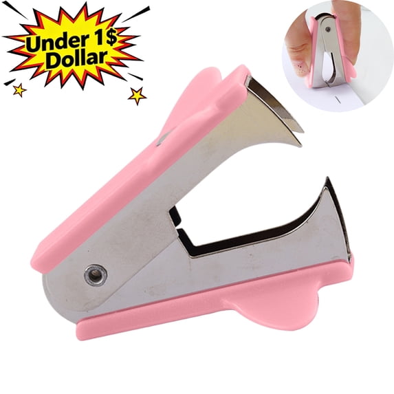 Under 1$ Dollar Macaron‑Colored Mini Staple Remover, Portable Plastic & Metal Staple Puller, Efficient Paper‑Safe Staple Extractor for Office, Home & Daily Document Use