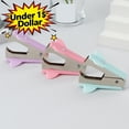 thumbnail image 1 of Under 1$ Dollar Macaron‑Colored Mini Staple Remover, Portable Plastic & Metal Staple Puller, Efficient Paper‑Safe Staple Extractor for Office, Home & Daily Document Use, 1 of 7