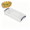 thumbnail image 1 of Under 1$ Dollar Thickened Clear Pencil Box with Double Ear Buckle,Pencil case, Portable Art Stationery Tool Case,Sketching Supplies, Classroom Storage Box,Gray, 1 of 4