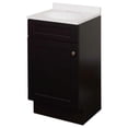 thumbnail image 1 of 1-Door Combo Shaker Vanity, Espresso & White, 1 of 1