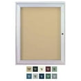 thumbnail image 1 of 1-Door Enclosed Tackboard in Mint (24 in. W x 36 in. H), 1 of 2