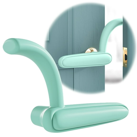 1 Door Stop Door Pinch Guard Cat Door Stopper for Door Lever Handle Finger Pinch Injuries and Child or Pet From Getting Locked in Room Anti Collision Anti Static Electricity