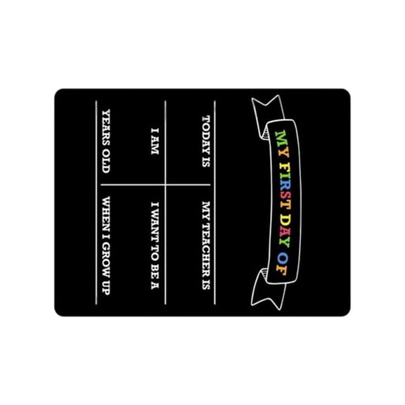 1. Double-Side First/Last Day School Board, Reversible Chalkboard Sign for Preschool Photo Backdrop & Kindergarten