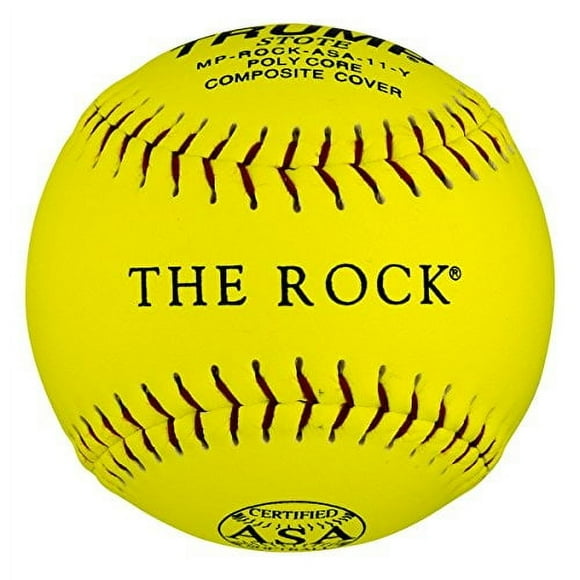 1 Dozen ASA Trump The Rock 11" Softballs - 44cor/.375 Compression (MP-ROCK-ASA-11-Y) 12 Balls