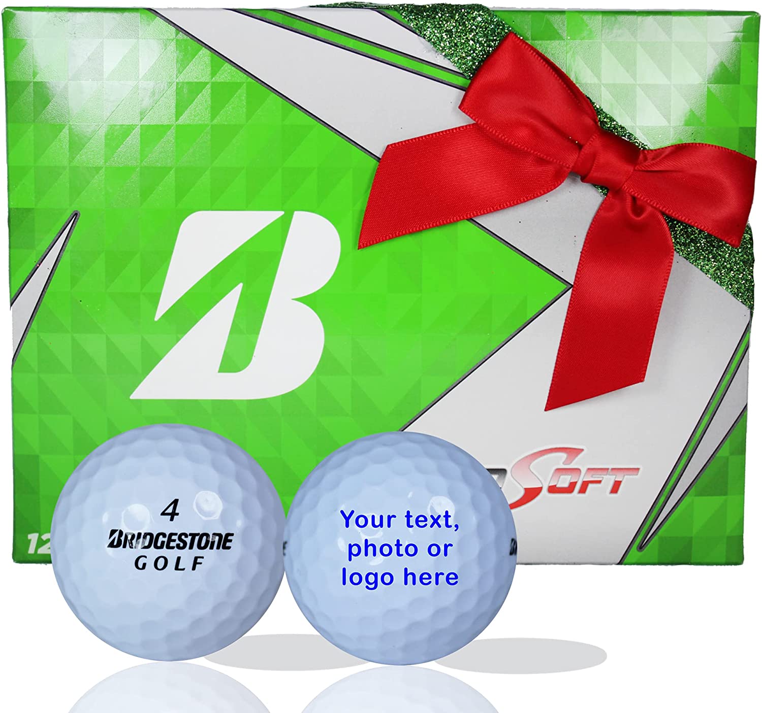 1 Dozen Personalized Bridgestone Treo Soft Golf Balls Personalized