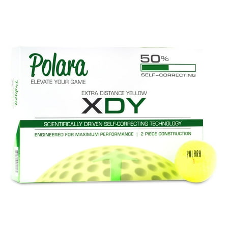 1 Dozen Polara Golf Balls Pick Yours: Ultimate Straight , XDS , XD or XD Yellow (XD Yellow)