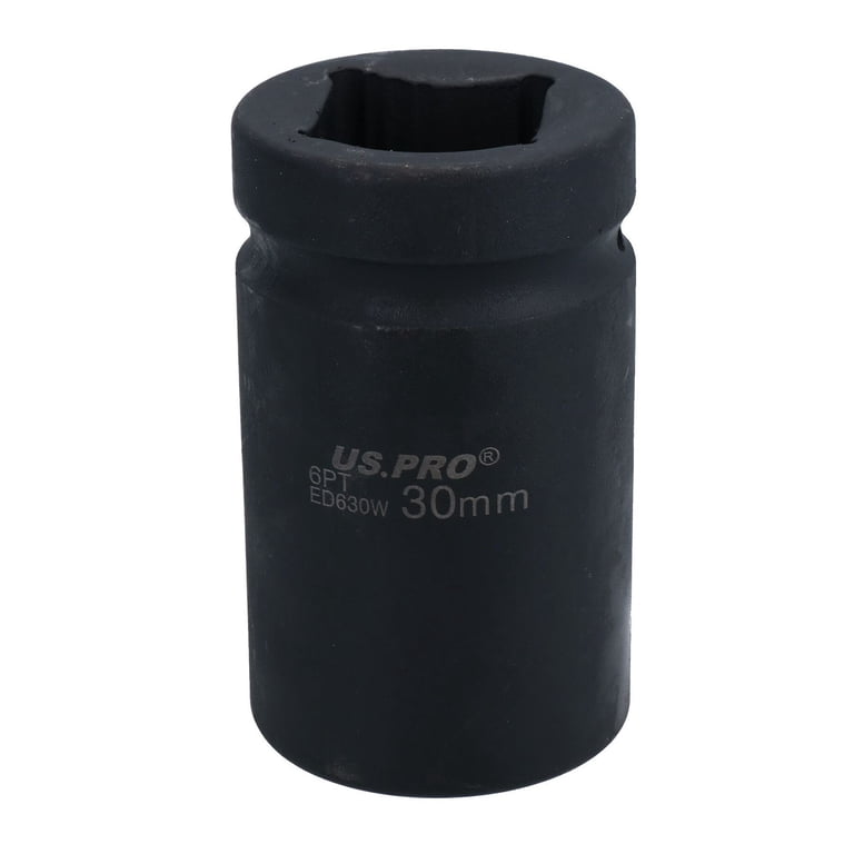 KS TOOLS Hexagon Impact Deep Socket | 1\" Drive, 30mm Size | Heavy-Duty For Professional & DIY Use