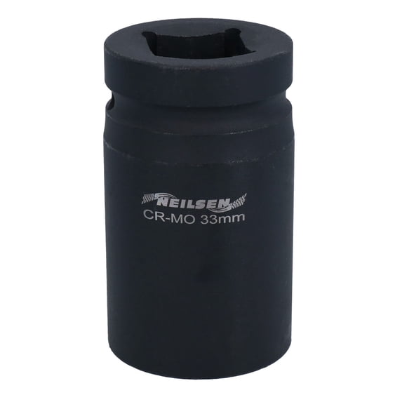 1” Drive 33mm Double Deep Impact Impacted Socket 6 Sided Single Hex HGV