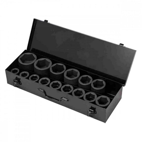 1" Drive Metric Impact socket set 22-60mm Hex (JQ-1-14set)