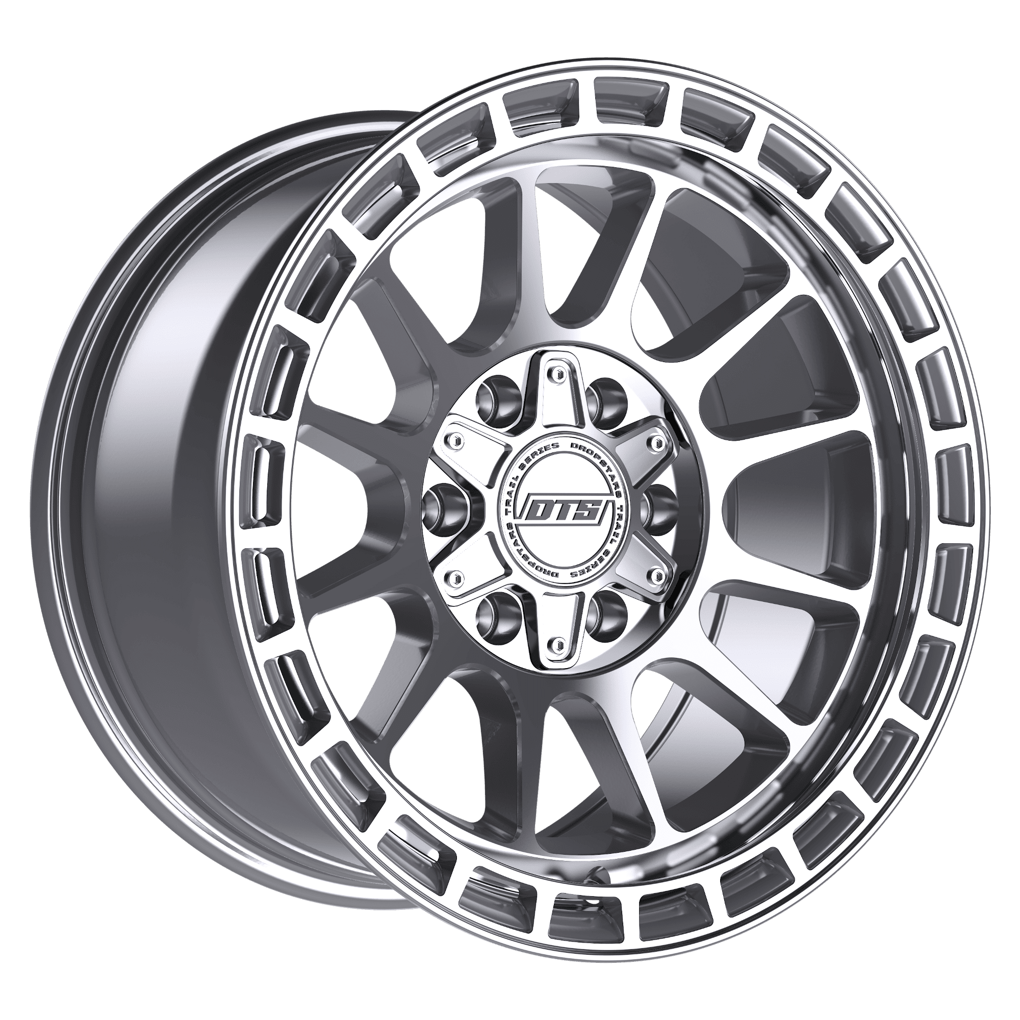 Dropstars Trail Series 606MS-7858900 17X8.5 Rims 8X170 DTS 606MS Model