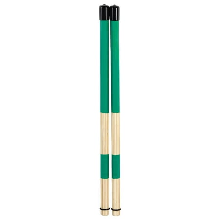 1 Drum Set Brushes Rods Mallets Green 400mm Durable Exquisite Percussion Parts