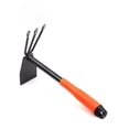thumbnail image 1 of 1 Dual Head Rake Hoe with Heavy Duty Forged Adze and Ergonomic Non-Slip Handle for Loosening Soil, Gardening, Camping Outdoor 28.5mm/11.2-Inch, 1 of 8