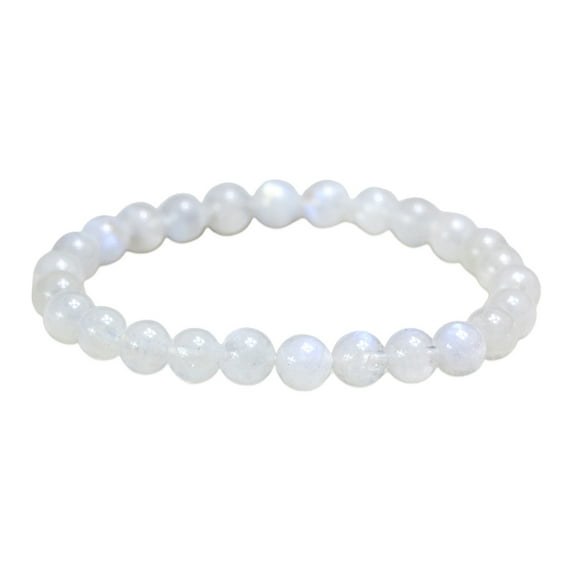 1 Elastic Gem Bracelet 8mm Beads 7" to 8.5" Birthday Gift for Men and Girls