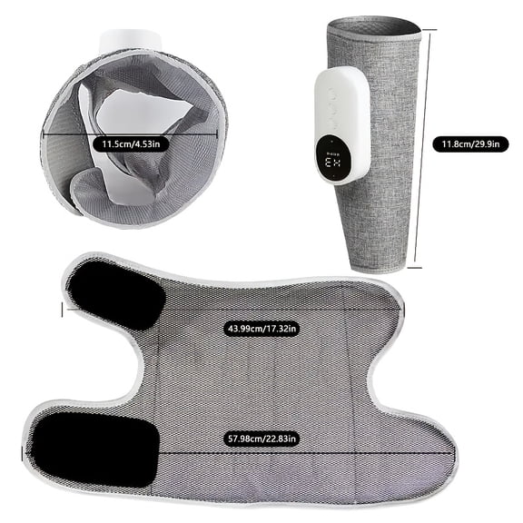 1 Electric Heating Function Wireless Air Pressure Electric Leg Massager Set, USB Charging, Can Relax Muscles, Care for Calves and Feet