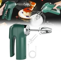 1 Electric Mixer 3 Speed Hand Mixer Traditional Usb Charging Beater for Egg Coffee & Green