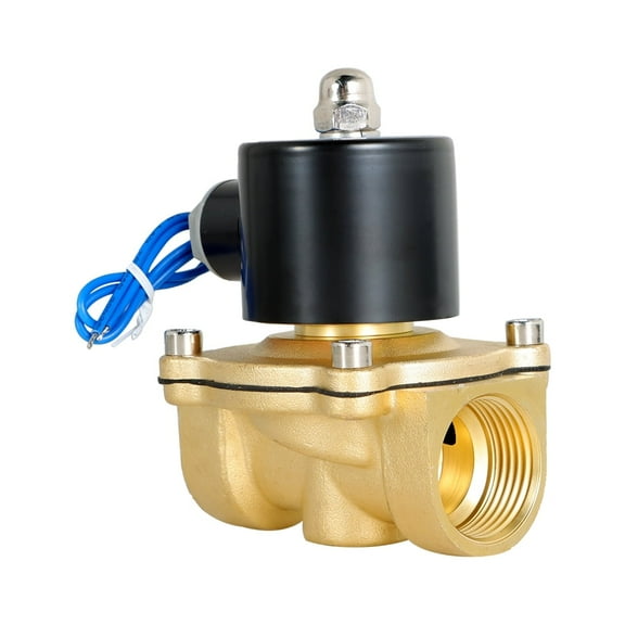 1" Electric Solenoid Valve, B21V-1-CC-120VAC, for Water Air Gas, Brass