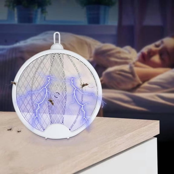 1 * Electric fly swatter 1 * USB charging cable-White