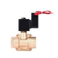 thumbnail image 1 of 1" Energy Saving Operated High Pressure Normally Closed Brass Solenoid Valve 220, 1 of 9