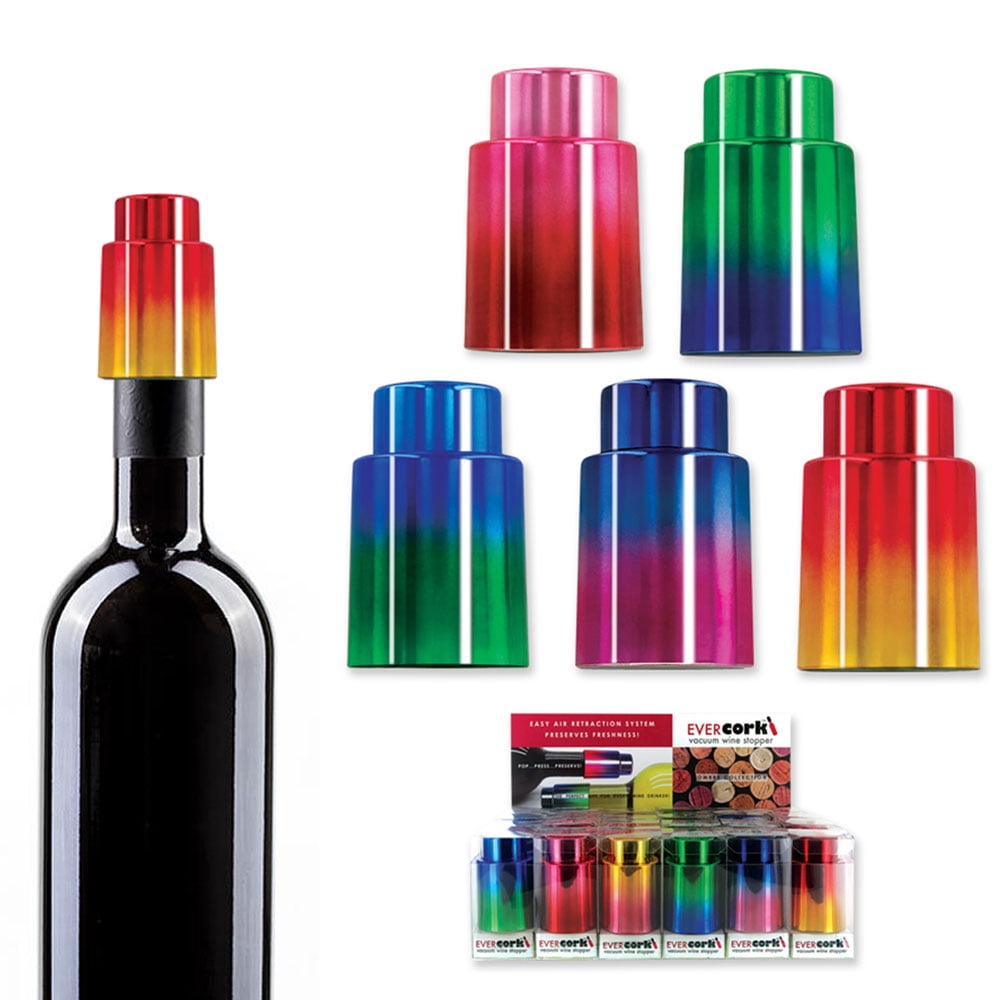 1 Ever Cork Vacuum Wine Stopper Sealer Plug Bottle Silicone Reusable