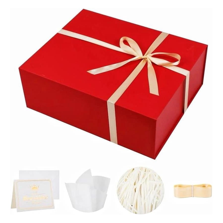 Gaint Box 1 Extra Large Red Box 20x16x7 inch Luxury Box for Presents with ...
