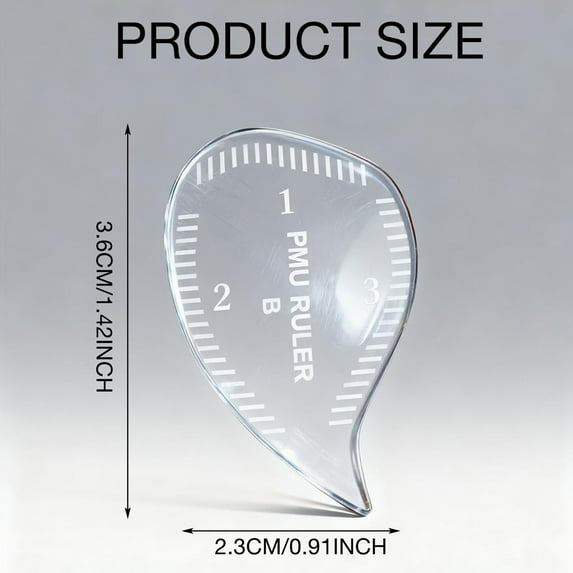 1 Eyebrow Ruler Brow Mapping Ruler Arch Eyebrow Eyeliner Ruler Emplate 1 Minute Fast Drawing Tool Reuse Acrylic Makeup Hairstroke Stencil