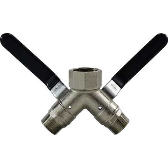 1 FIP X 3/4 MIP 3 Way Vented Brass Bv, 2017 Valves, Valves