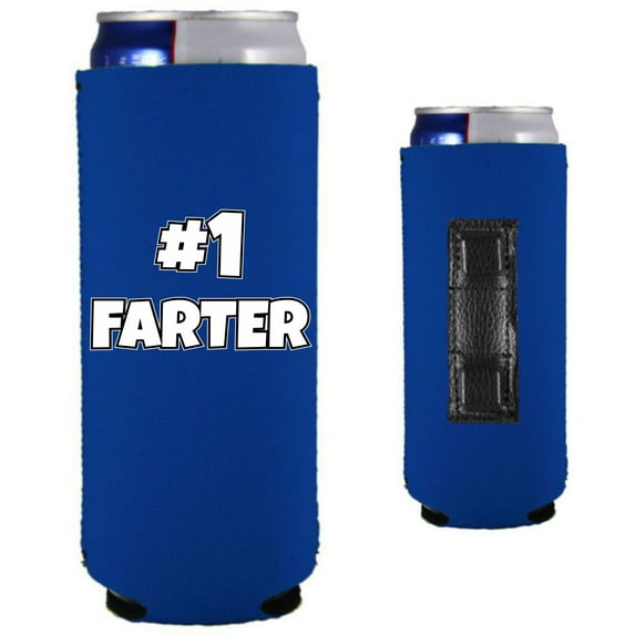 #1 Farter Magnetic Slim Can Coolie (Royal Blue)
