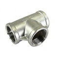 thumbnail image 1 of 1" Female Ports Stainless Steel Fittings Tee, 5 Pack, 1 of 1