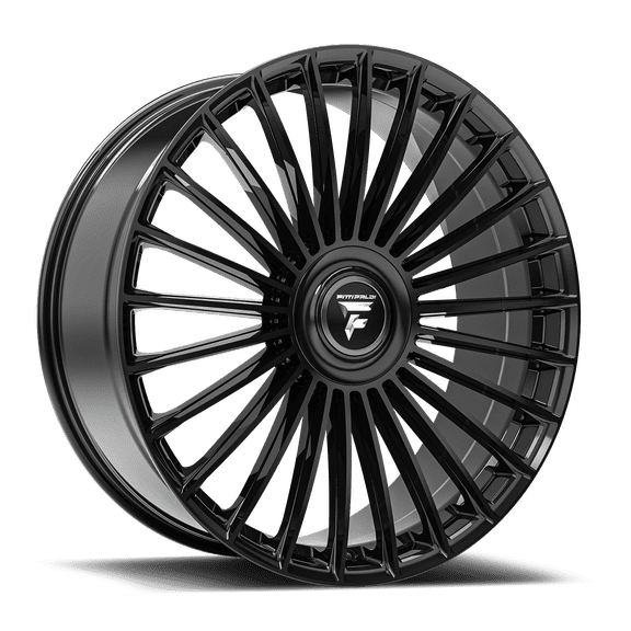 1 Fittipaldi 22x9.5 5X108 / 5X4.50 +38 FS370B Black Wheel Rim