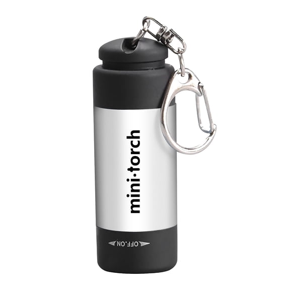 1*Flashlight Clearance! Nomeni Mini-Torch 0.3W 25Lum Usb Rechargeable Led Torch Night Flashlight Keychain, Apartment Essentials Promotion Sale! Silver