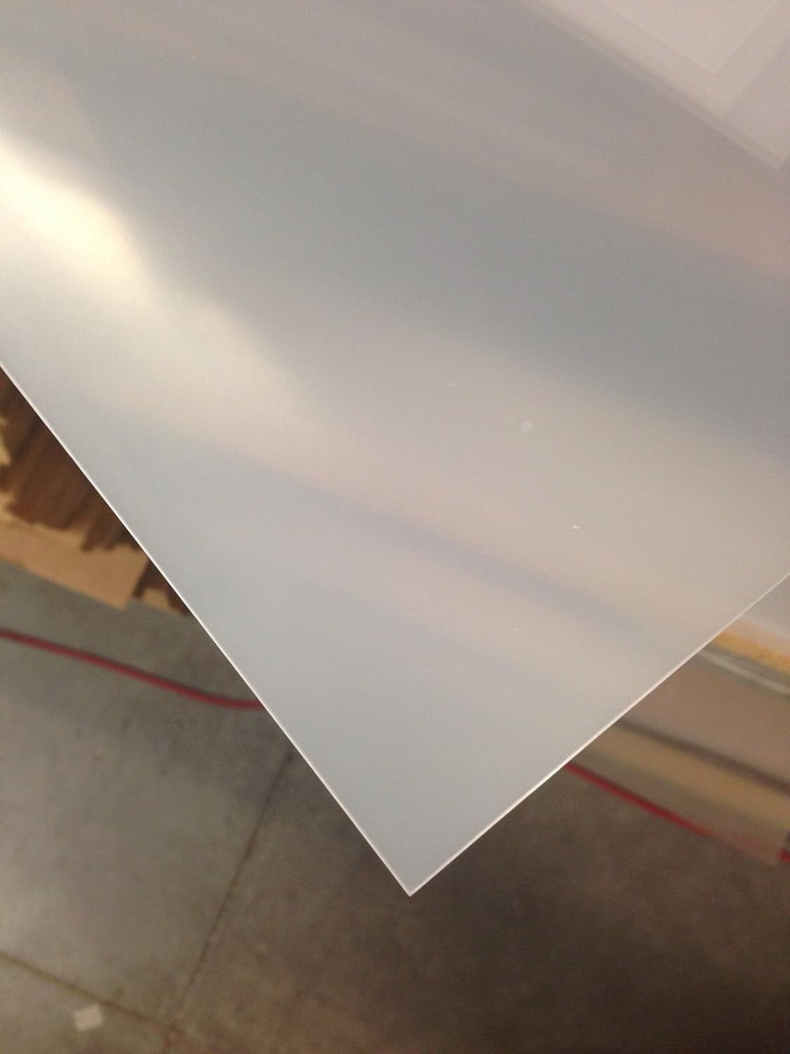 1 Flexible Translucent PE Plastic Sheet 25" X 23" X 1/16" (0.06) Thick