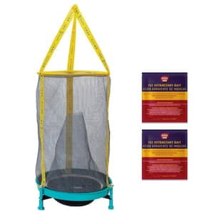 FLIES INN Ez Cage Fly Trap with 2 Baits, Reusable Outdoor Fly Catcher for Ranch Farm & Backyard