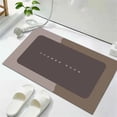 thumbnail image 1 of 1* Floor Mat Bath Mat Rubber Bath Mats Quick Drying Non Slip Bathroom Mat Super Absorbent Bath Mat Instant Dry Bathroom Rug in Front of the Kitchen Sink Shower Room Bathtub Square Carpet, 1 of 6