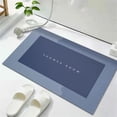 thumbnail image 1 of 1* Floor Mat Clearance! Bath Mat Rubber Bath Mats Quick Drying Non Slip Bathroom Mat Super Absorbent Bath Mat Instant Dry Bathroom Rug in Front of the Kitchen Sink Shower Room Bathtub Square Carpet, 1 of 6