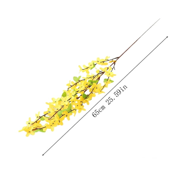 1 Flower Artificial Forsythia Flower For Front Door Jasmine Flowers Home Wedding Day Simulation Wall