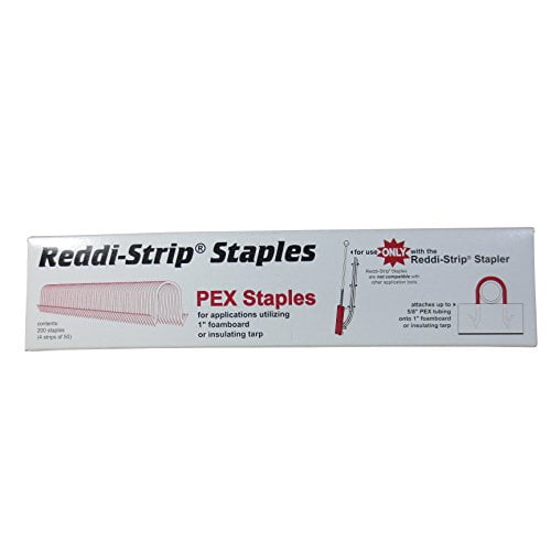 1" Foamboard Reddi Strip Staples Peter Mangone 200 Staples/Box S5RE13 (1 Box)
