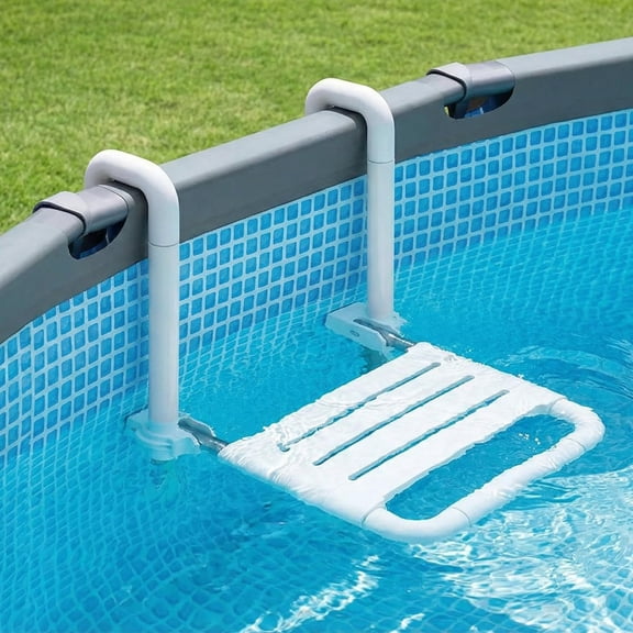 1 Foldable Poolside Stool Chair White 2-Pack 90 Foldable For Above Ground