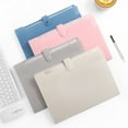 thumbnail image 1 of 1 Folder Expanding File Organizer with 8/12 Pockets Accordion File Folders with Labels Portable Document Paper Bill Receipt Organizer Home College School Letter Size, 1 of 6
