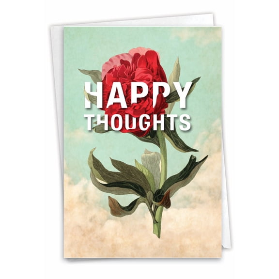 1 Friendship Card with Envelope - Timely Thoughts Happy Thoughts C3696AFRB