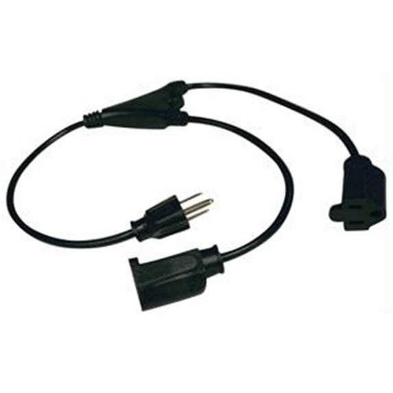 1-Ft Power Extension Cable Splitter