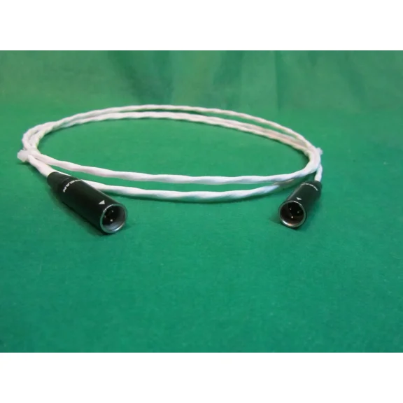 1 Ft Silver Plated Ta3M Mini Tiny Xlr Male To Male Audio Balanced Cable.