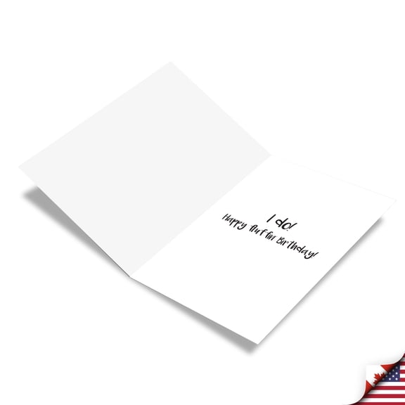 NobleWorks Funny Cats Birthday Greeting Card w/ 5x7 Envelope (1 Card), for Men, Women, Bday Fluffy Kitten - Cat C3224BDG