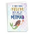 thumbnail image 1 of 1 Funny Birthday Card with Envelope - Mermaid Thighs C7206BDG, 1 of 6