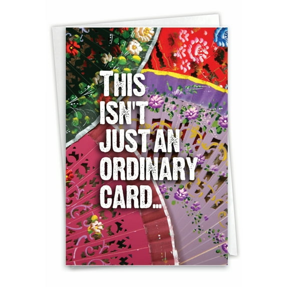 1 Funny Birthday Card with Envelope - No Ordinary Card C3511BDG