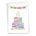 thumbnail image 1 of 1 Funny Birthday Card with Envelope - Word Cloud C3246BDG, 1 of 6