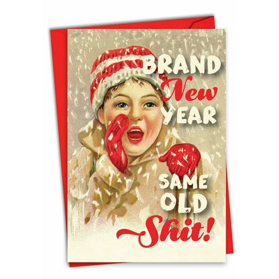 1 Funny Christmas Card with Envelope - Brand C6732XSG