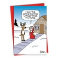 thumbnail image 1 of 1 Funny Christmas Card with Envelope - Mrs. Claus' She Shed C7090XSG, 1 of 6